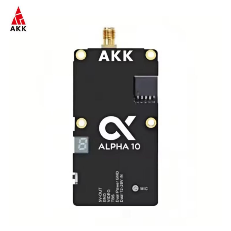 4.9G 5.8GHz FPV VTX 10W AKK Alpha 10 80CH 10 Watt Drone Video Transmitter TBS