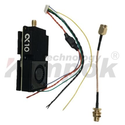 Kimpok 7.2GHz 10W Output 64CH Switchable Video Transmitter FPV Module for Ultra Long Range UAV